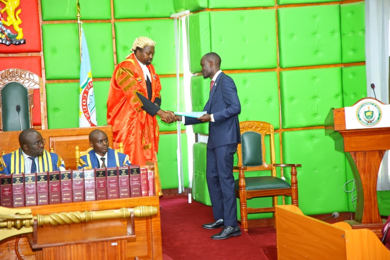TODAY IN PHOTOS - SENATOR HON. HILLARY SIGEI'S ADDRESS TO THE COUNTY ASSEMBLY.